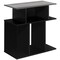 Monarch Specialties Accent Table - 24"H / Black / Grey Top I 2477 - alternate 1